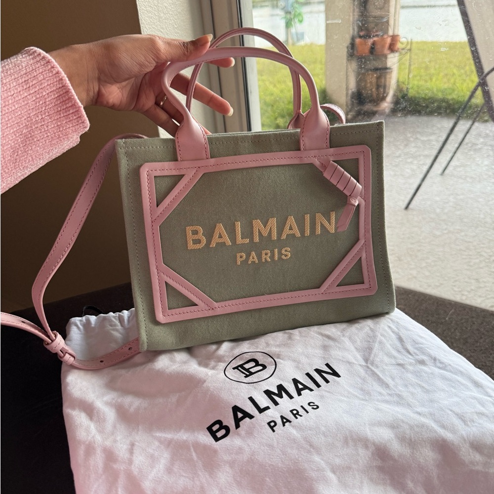 Balmain Green Tote Bag